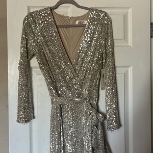 silver sequin jumpsuit